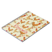 Carnet Motif graphique d'ours panda à personnaliser (Côté gauche)