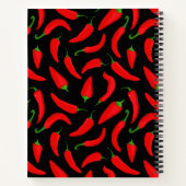 Carnet Motif graphique épicé Red Chili Peppers (Dos)