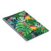 Carnet Motif graphique sans faille avec monstère feuille  (Côté Droit)