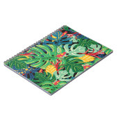 Carnet Motif graphique sans faille avec monstère feuille  (Côté gauche)