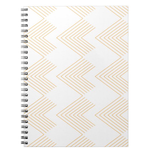 Carnet Motif graphique simple et moderne en forme de flèc (Devant)