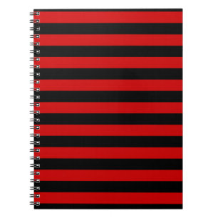 Carnet Motif Gras noir et rouge
