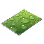 Carnet Motif Green Raindrop (Côté gauche)