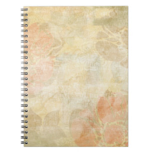 Carnet motif grunge floral d'arrière - plan d'art
