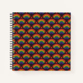 Carnet Motif Heart & Rainbows (Devant)