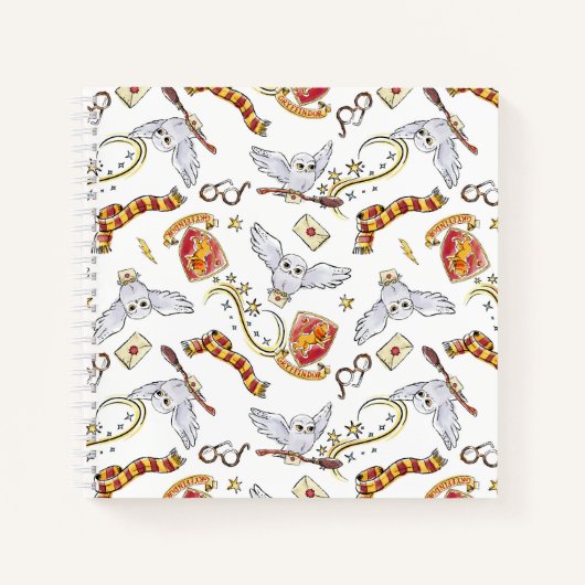 Carnet Motif Hedwig GRYFFINDOR™ (Devant)