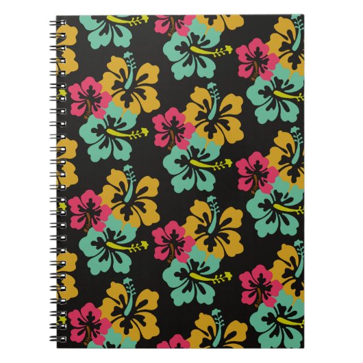 Carnet Motif Hibiscus (Devant)