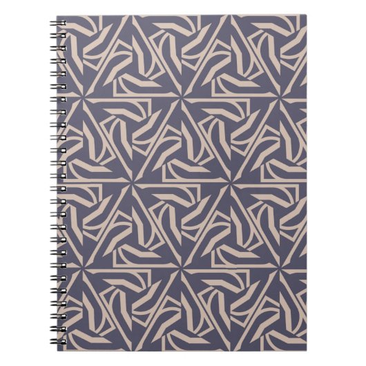 Carnet Motif Hipster avec éléments polygonaux. Triangles (Devant)