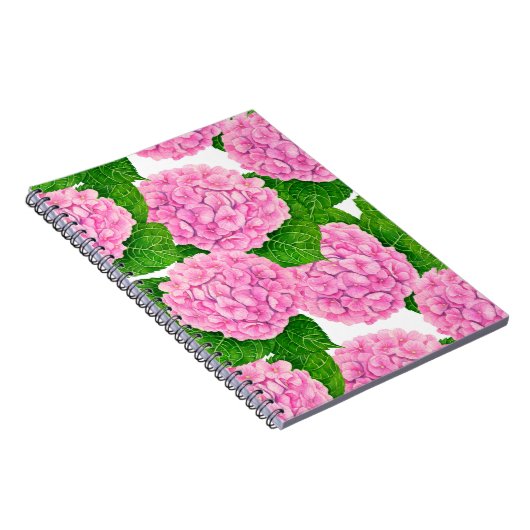 Carnet Motif Hydrangea (Côté Droit)