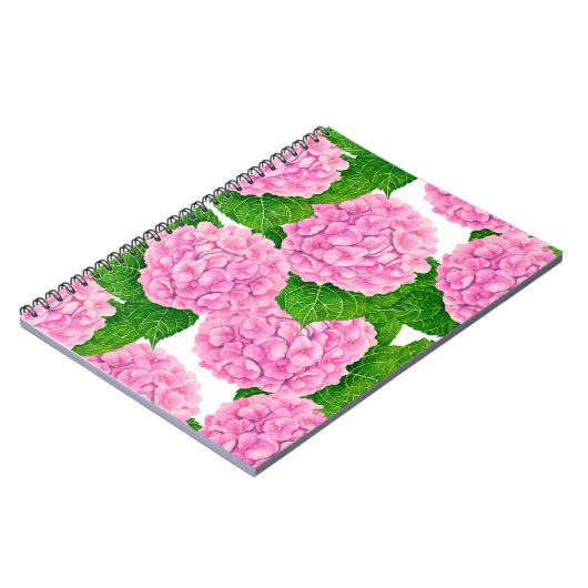 Carnet Motif Hydrangea (Côté gauche)