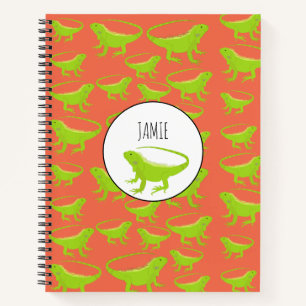 Carnet Motif Iguana Lizard personnalisé