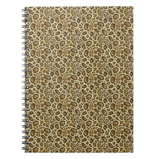 Carnet Motif imprimé léopard – Conception de peau d'anima (Devant)
