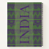 Carnet Motif indien (Dos)