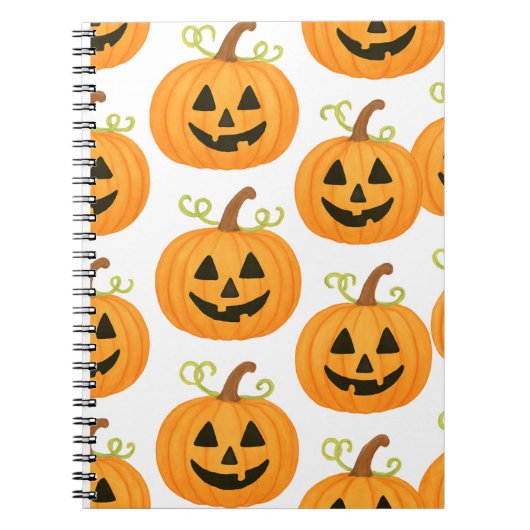 Carnet Motif Jack-o’-Lantern (Devant)