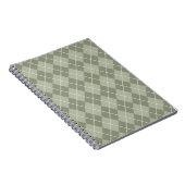 Carnet Motif Jacquard vert (Côté Droit)