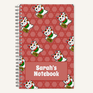 Carnet Motif japonais Maneki Neko