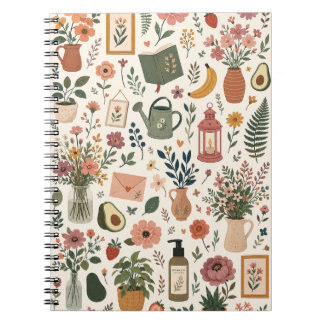 Carnet Motif Jardin Botanique Cosy & Esthétique Cottageco