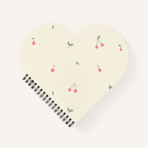 Carnet Motif joli cerise – Esthétique de fruits minimalis