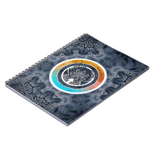 Carnet Motif kaléidoscope futuriste