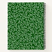 Carnet Motif Karakusa Vert et blanc (Dos)