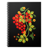 Carnet Motif Khokhloma (Devant)
