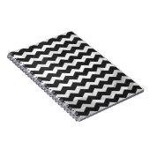Carnet Motif Kohl Black Chevron (Côté Droit)