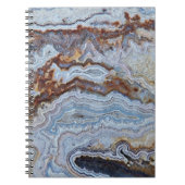 Carnet Motif Lace Agate Rock (Devant)