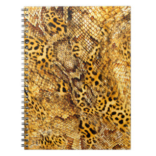 Carnet Motif léopard et serpent