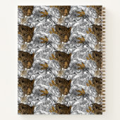 Carnet Motif Leopard & Peonies (Dos)