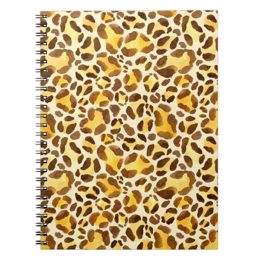 Carnet Motif léopard sans eau (Devant)