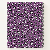 Carnet Motif léopard, Spots léopards, Leopard pourpre (Dos)
