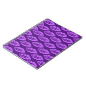 Carnet Motif Lèvres Violettes (Côté gauche)