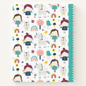 Carnet Motif Licorne Fée Enfant (Dos)