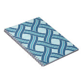 Carnet Motif Lignes Bleues (Côté Droit)