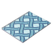 Carnet Motif Lignes Bleues (Côté gauche)