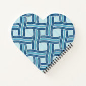 Carnet Motif Lignes Bleues (Dos)