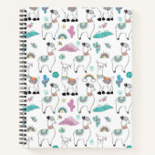 Carnet Motif Llama Cartoon mignon (Devant)
