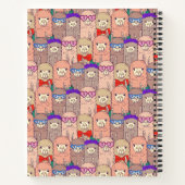 Carnet Motif llama tendance habillée (Dos)