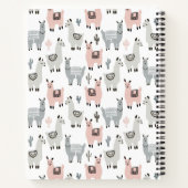 Carnet Motif Llamas souriant (Dos)