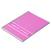 Carnet Motif Lollypop rose (Côté gauche)