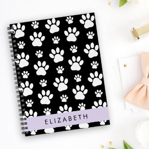 Carnet Motif mâle, Patrouilles de chien, Noir et Blanc, V