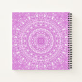 Carnet Motif Mandala Rose Orchidée (Dos)