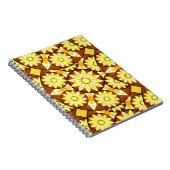 Carnet Motif Mandala, tons marron et or (Côté Droit)