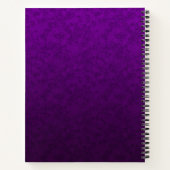 Carnet Motif marbré violet (Dos)