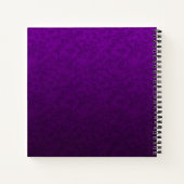 Carnet Motif marbré violet (Dos)