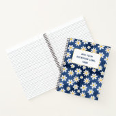 Carnet Motif Marguerites sur Denim (Intérieur)