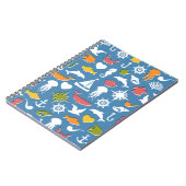 Carnet Motif marin de symboles (Côté gauche)