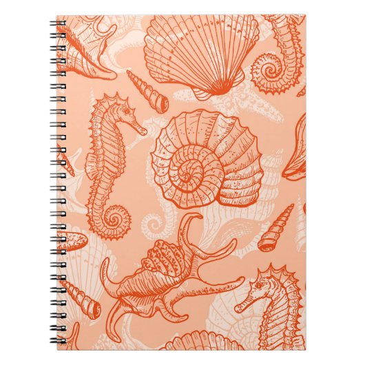 Carnet Motif marin sans soudure (Devant)