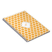 Carnet Motif marocain orange avec ordinateur portable Mon (Côté Droit)