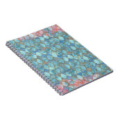 Carnet Motif marocain rose et bleu (Côté Droit)